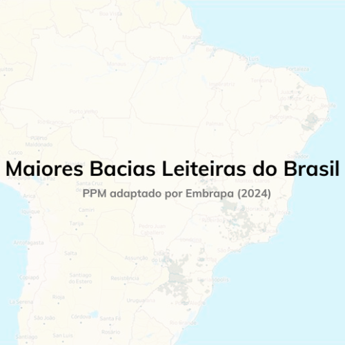 Brasil: Maiores bacias leiteiras em 2024